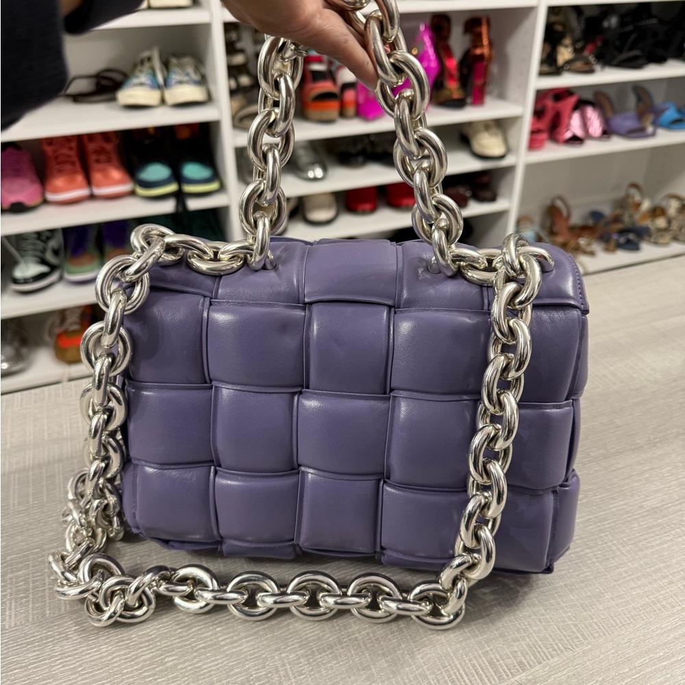 Purple Chain Shoulder Bag